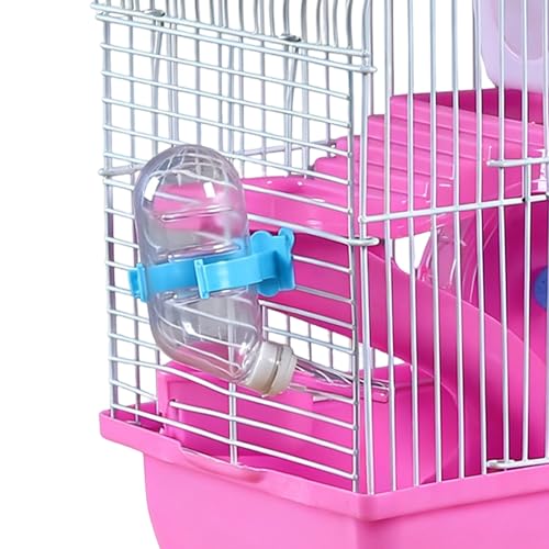 Woedpez Rennmaus Käfig, zusammenbaubares Gehege mit Wasserflasche, geeignet für Hamster Mäuse Zubehör, Hamstergehege-5
