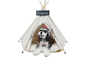 ANPPEX Dog Teepee, Perfect Small Teepee Tent for Your Furry Friend