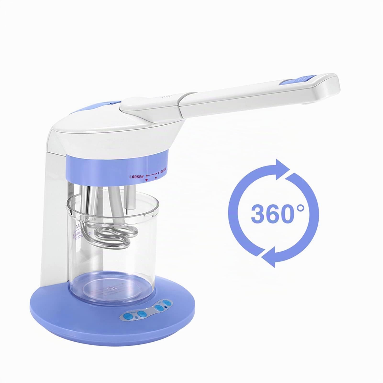Vaporizador Facial de Ozono 2 en 1, Vaporizador Facial de Spa con Sparyer de Iones para una Limpieza Profunda y Sauna Facial para el Cuidado de la Piel para el Hogar o en el Salón (Enchufe UE 220V)