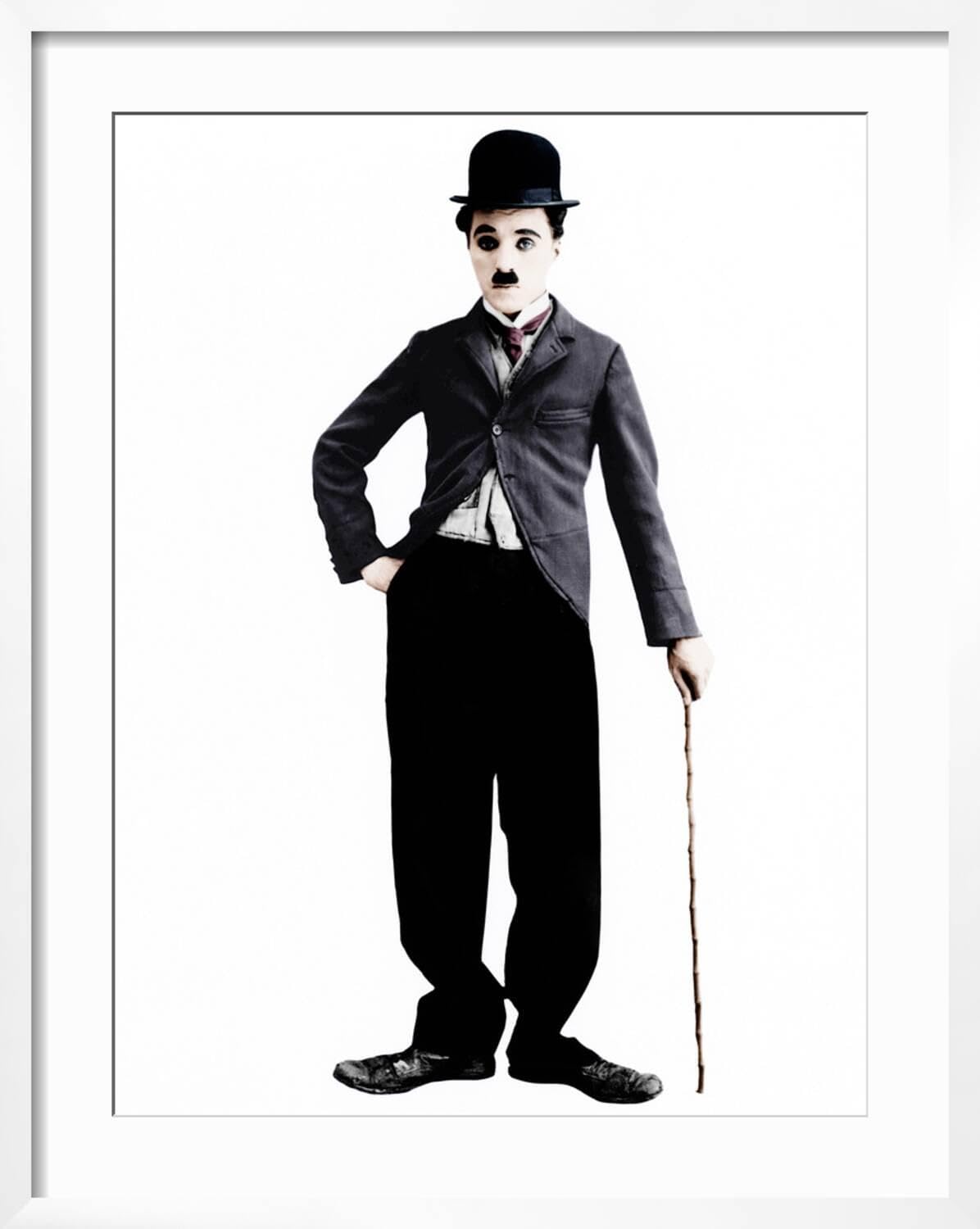 Amazon.com: ART.COM Wall Photo Charlie Chaplin as the 'Little