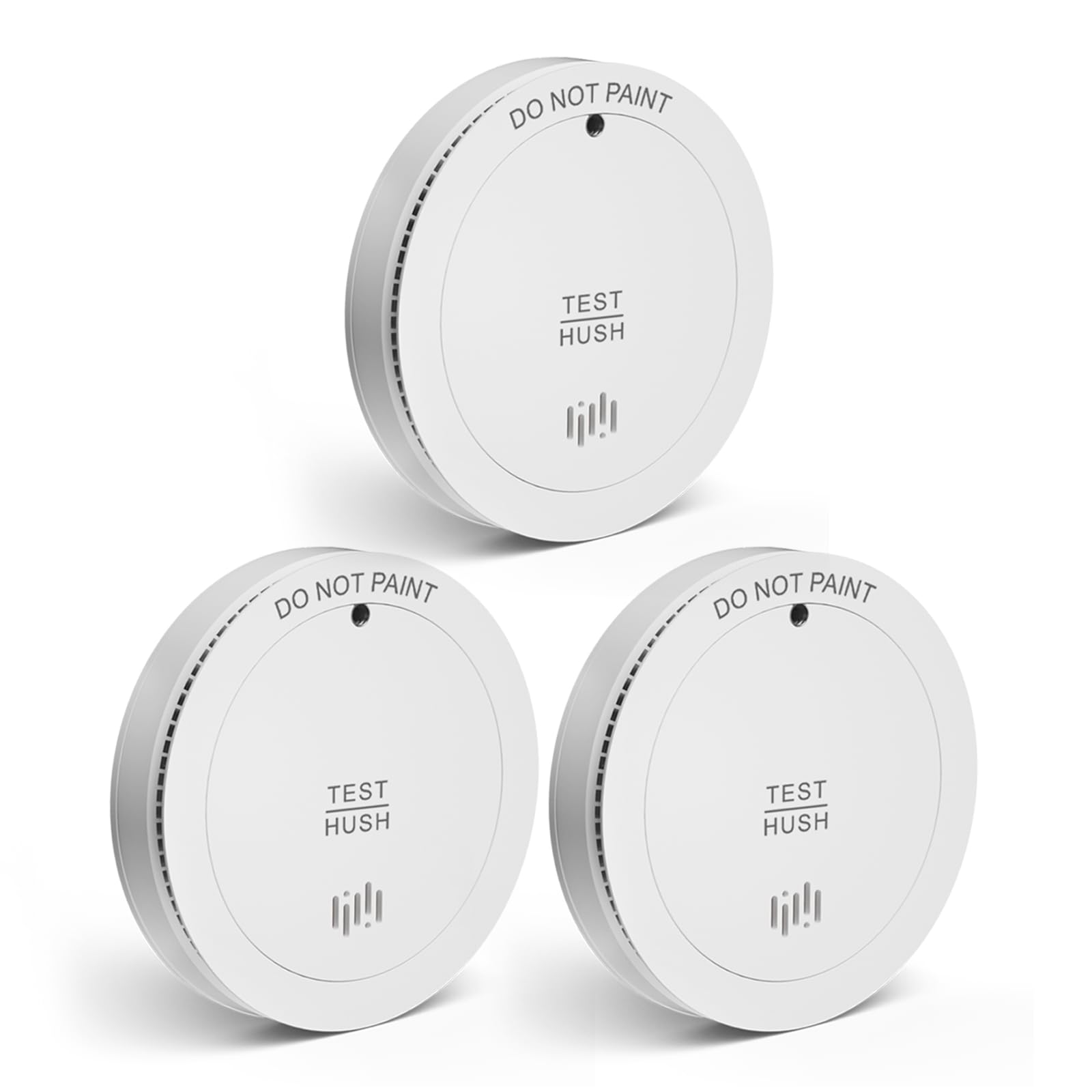 Fyremeld Smoke Alarm, Fire Alarm with 10-Year Battery ;Easy Installation, EN14604 Certified, Smoke detector for Home Living Rooms, Bedroom, Office 3 Pack