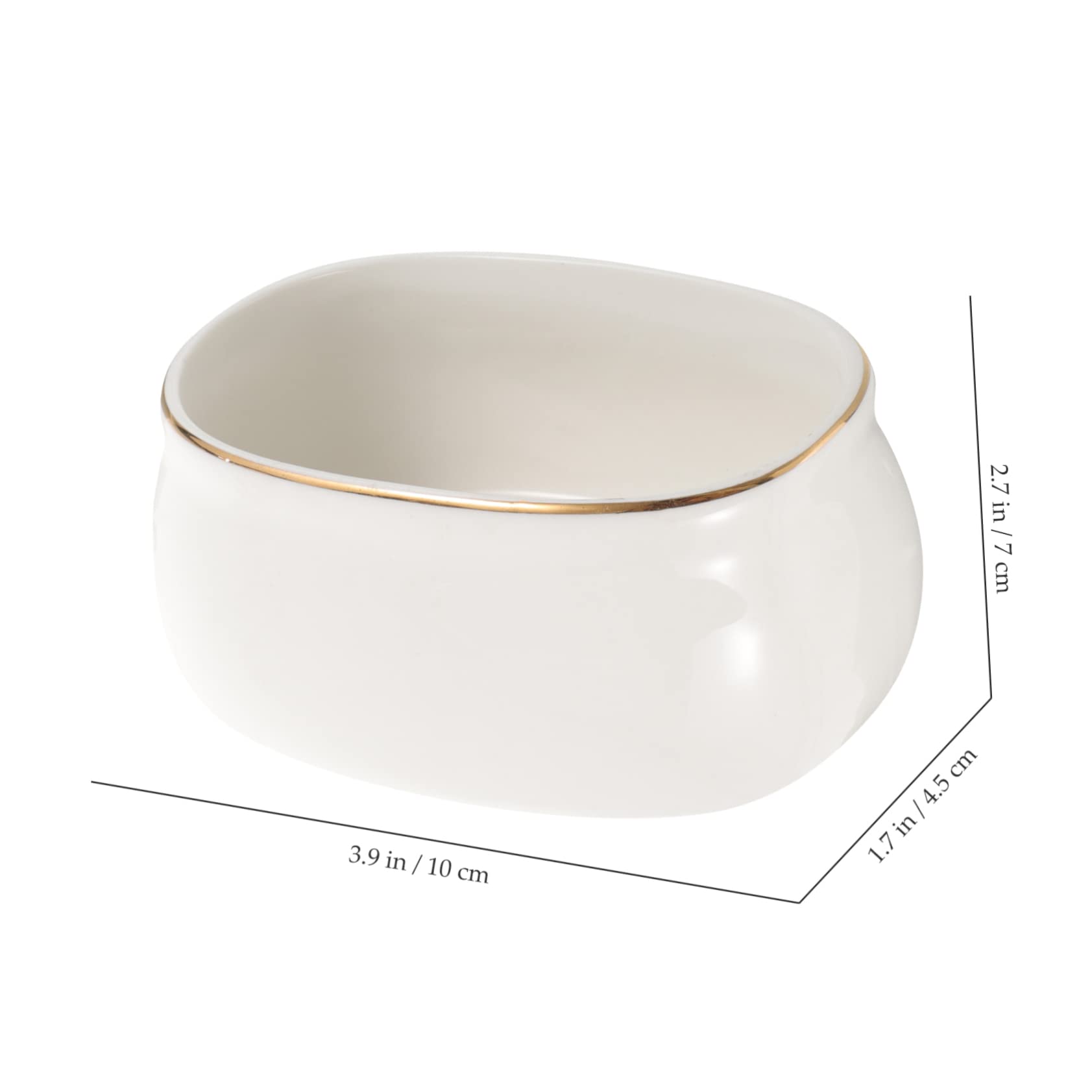 CIYODO 4-inch Denier-shaped Sugar Cup Popcorn Containers Sugar Storage Containers Spice Container Condiments Containers Retro Tea Jar Creamer Ceramic Storage Holder for Seasoning Ceramics