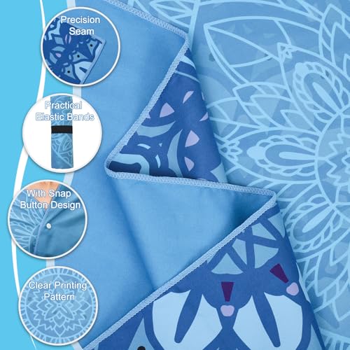 ELAKIRI Strandtuch XXL 90x180cm – Mikrofaser Badetuch Weich Hautfreundlich – Strandhandtuch/Beach Towel Saugfähiges Schnelltrocknendes – Schildkrötenmotiv Strandtücher – für Strand, Pool, Yoga