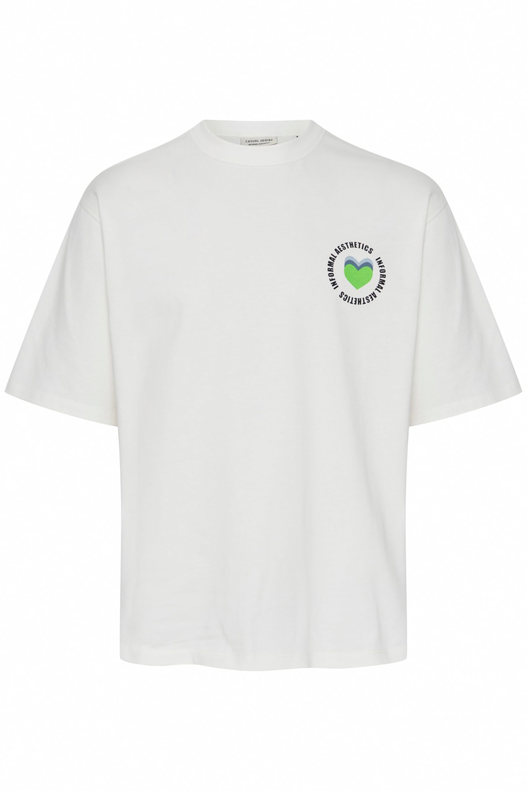 CASUAL FRIDAY CFTue Relaxed fit Tee with Chest Print Herren T-Shirt Shirt Rundhals 100% Baumwolle Relaxed fit