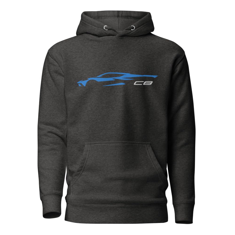 2024 C8 Corvette bluza z kapturem dla Rapid Blue Vette Drivers niestandardowa haftowana bluza z kapturem