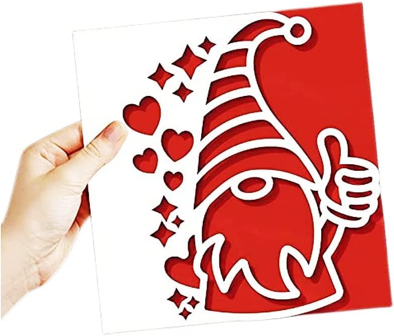 Heart Stars Gnome Cutting Dies for Card Making,Cutting Dies Cut Stencils for DIY Scrapbooking Photo Album Decorative Embossing Paper Dies for Card Making Templated