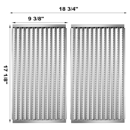 G362-2100-W1 Grill Emitter Plates Replacement Parts for Charbroil Commercial Signature 2 Burner Grill Emitters 463642316 463644220 466642316 463675016 463632520 Stainless Steel Emitter Plate
