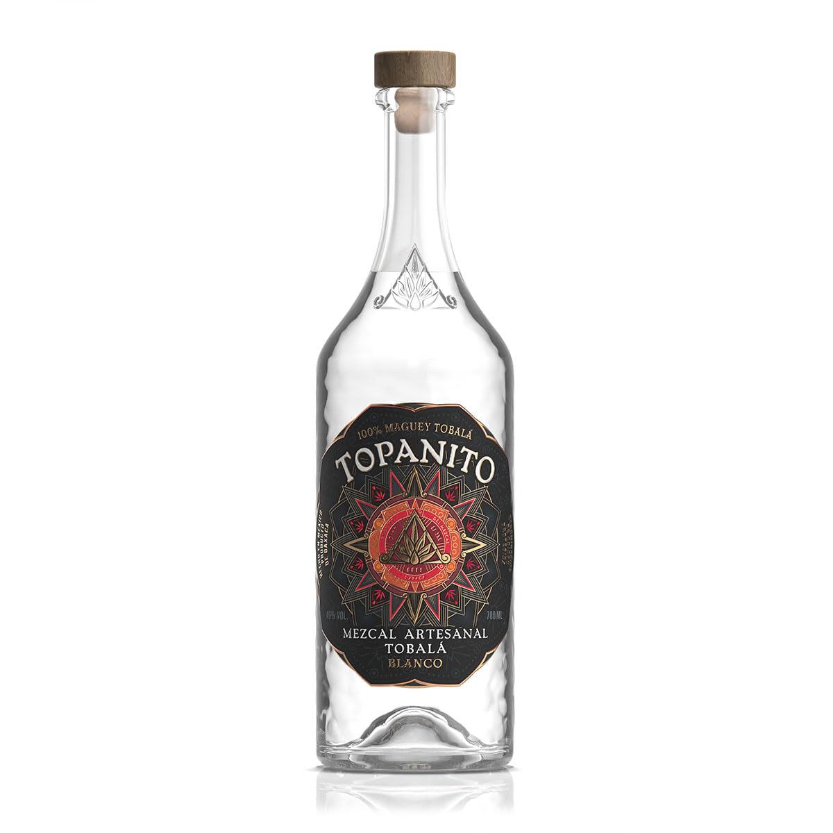 Topanito Mezcal Artesanal Tobalá Blanco | Zu 100% aus der wild wachsenden Tobalá Agave | 49% Vol. | 1 x 700ml