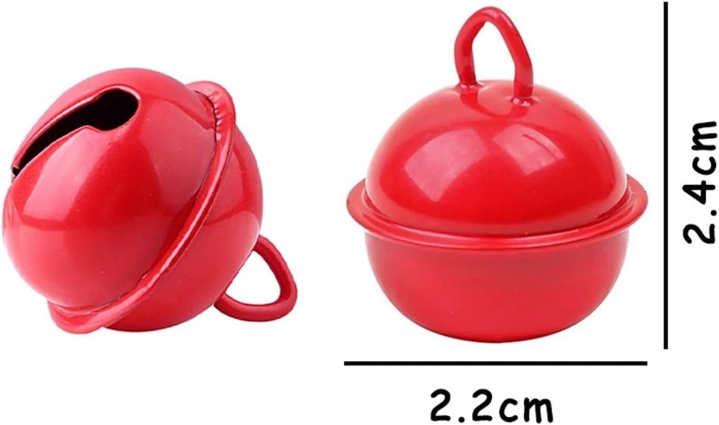 Craft Bells, Bells for Crafts Jingle for Crafting 20pcs Paint Candy Color 22mm Colored Bell DIY Accessories