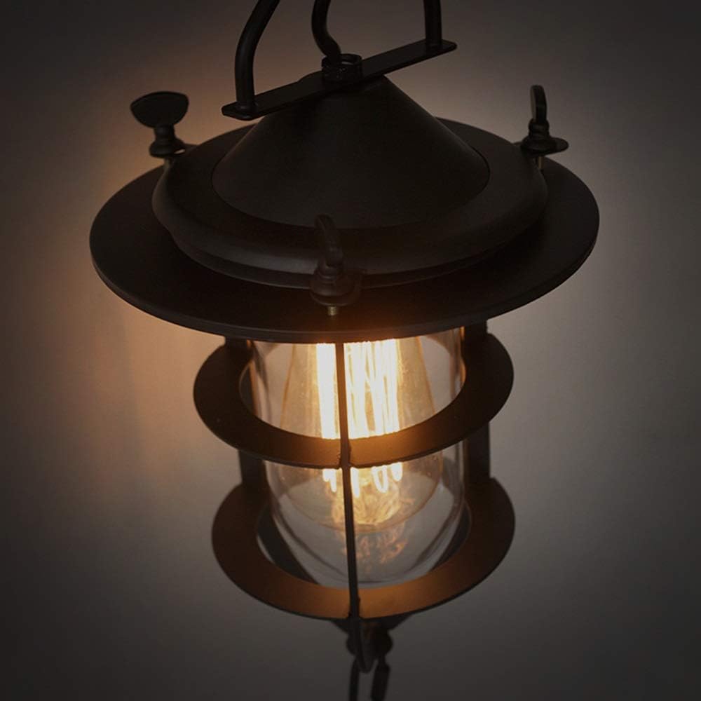 Retro Industrial Style E27 Wrought Iron Material Size 18cm Irradiation Area 5-10 Square MetersBlack Lighting High Taste