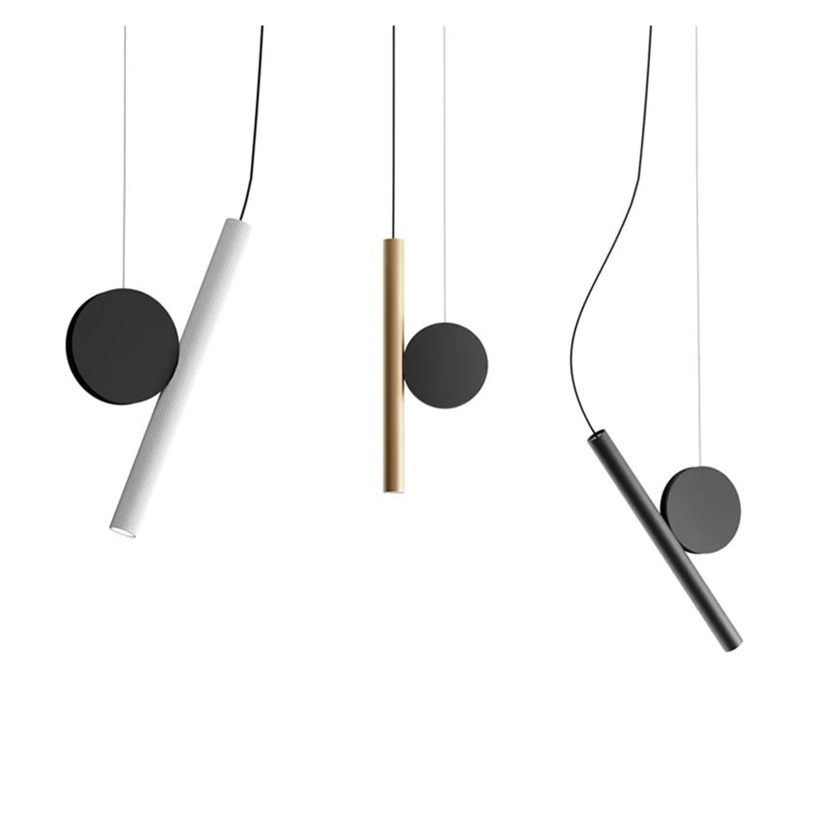 Nordic Minimalistyczna kreatywna lampa wisząca Zen do sypialni, mała lampka nocna, lampa wisząca (złoty)