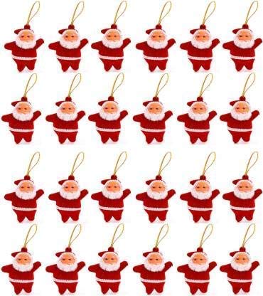 Collectible India Santa Claus Hanging Doll for Christmas Tree Decoration Ornaments - Mini Santa Claus Doll for Kids - Christmas Orna Gifts - Santa Claus Mini Hanging Ornaments for Xmas Tree (48 Pcs) (B0822RY4HR) Amazon Price History, Amazon Price Tracker