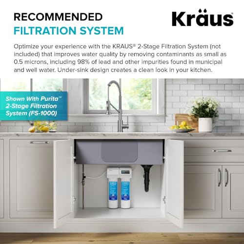 Kraus KFF-1610BB Bolden 2-In-1 Commercial Style Pull Down Single Handle Water Filter Kitchen Faucet thumb #12
