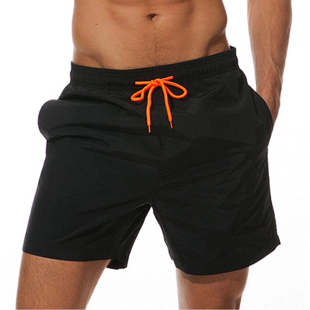 QETUOAQETUOA Shorts Men'S Breathable Sports Swimming Shorts Pure Color Elastic Waist Beach Shorts Summer Swimming Shorts