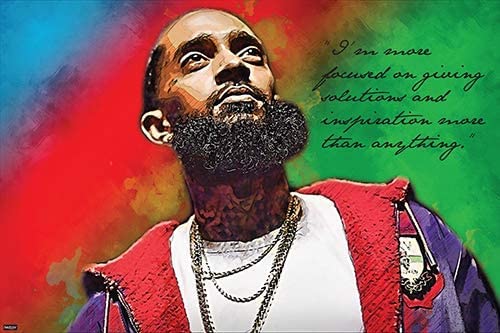 PosterMerchant Famous Rap Celebrity quote poster Inspirational Motivational (12x18)