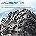 Snow Tire Chains for Chevrolet Chevelle Colorado Corvette Corsa Cruze Epica Equinox Evanda Impala Kalos, Adjustable Anti-Slip Tire Zip Ties for Snow Chains, Snow Chains Tire Chains
