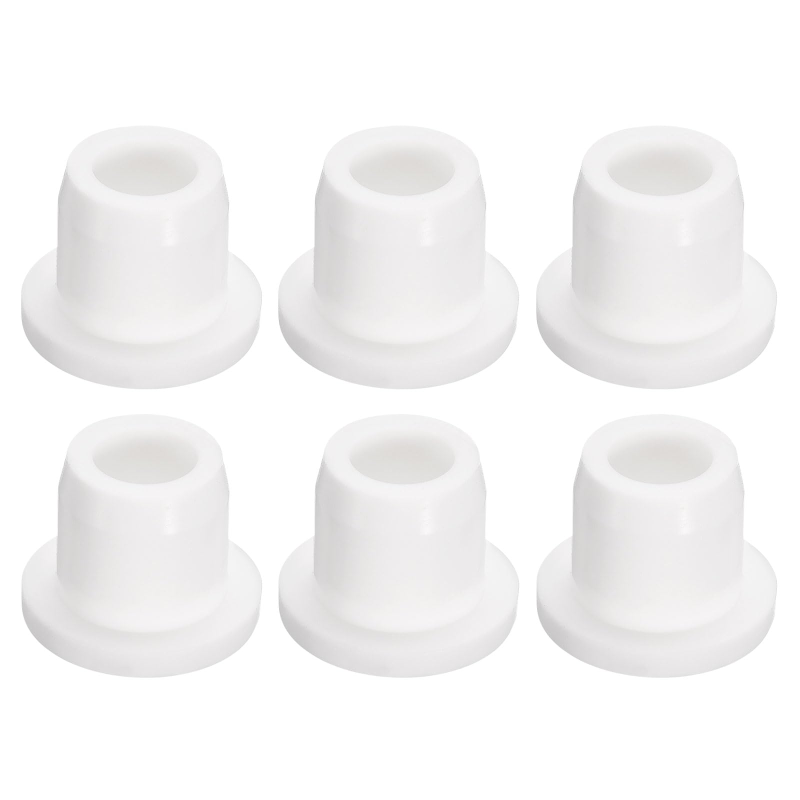uxcell 6Pcs White Plug Holes, Waterproof Rubber Button Plug for 11mm / 0.43" Hole
