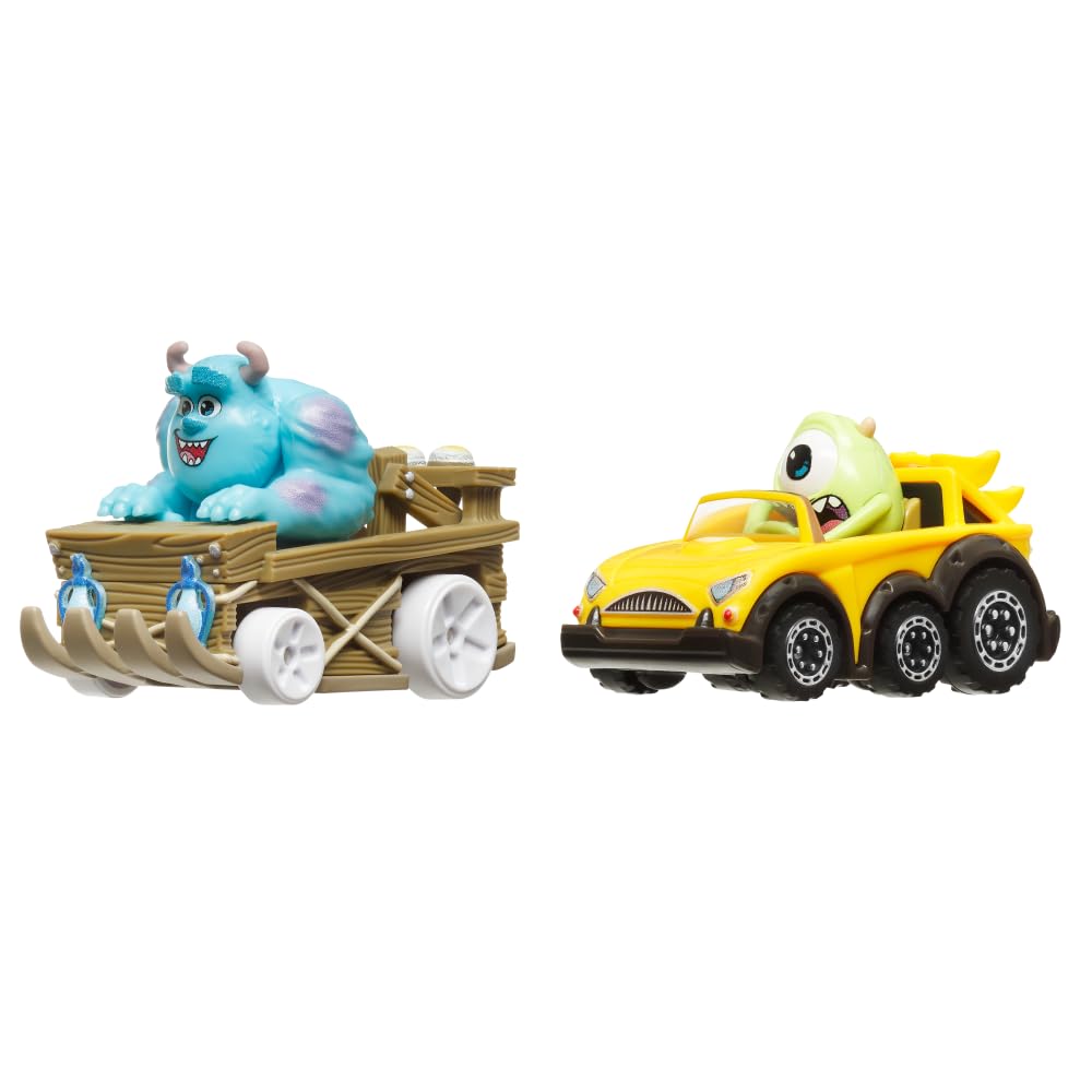 Hot Wheels RacerVerse Zabawka Pojazd Pakiet niespodzianka z dwoma samochodami wyścigowymi dla dzieci w wieku od 3 lat
