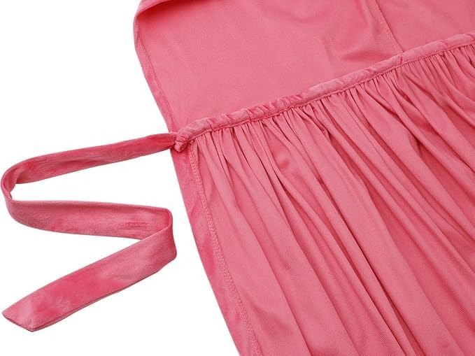 GRAJTCIN Deluxe Velvet Cloak Adult Hooded Cape for Halloween Costume Durable Witch Wizard Robe - Image 5