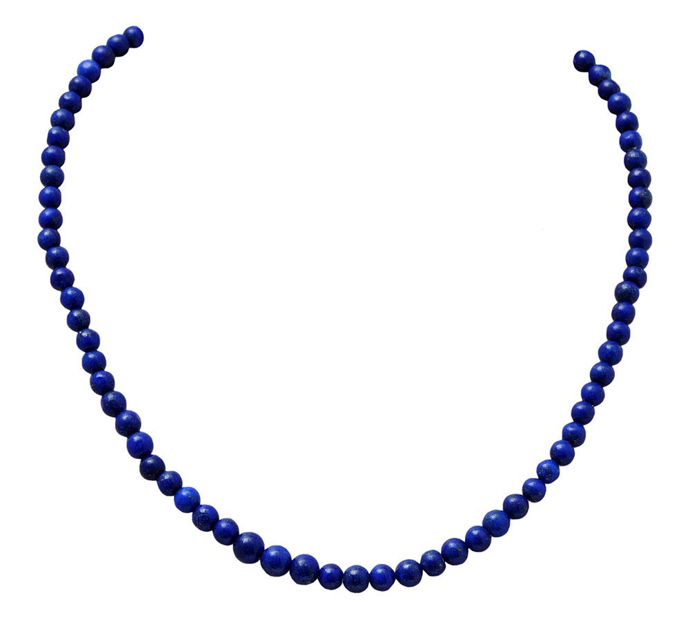 gehna Lapis Lazuli Gemstone Round Cabochon Bead Strand-picture-12