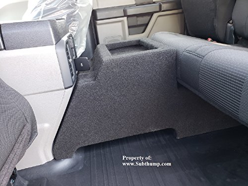 2015-2019 F150 Supercrew 12" Rear Console Downfire Subwoofer Enclosure