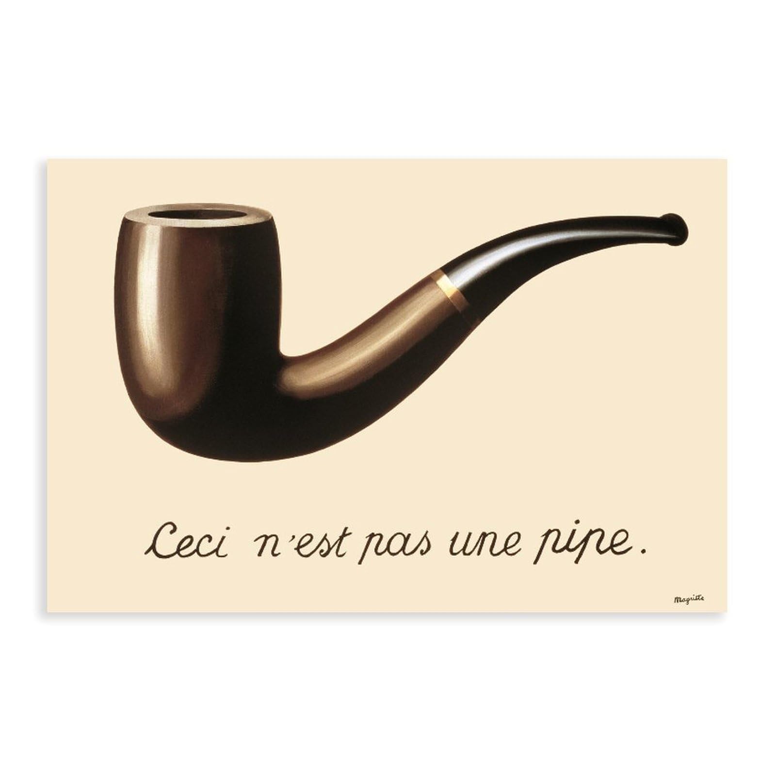WCYB The Treachery of Images by Rene Magritte Vintage Poster Realism Cubism Renaissance Surrealism Prints Posters Canvas Deco Paintings Wall Art For Office