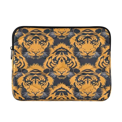 Funda para laptop 13-14 pulgadas impermeable patrón tigre negro