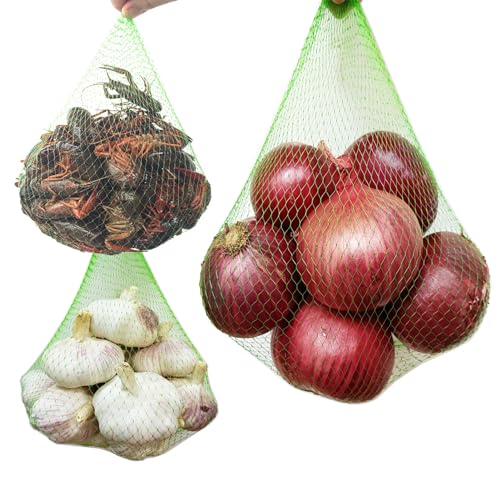 STAYWILD 100 PCS Reusable Mesh Produce Storage Bags
