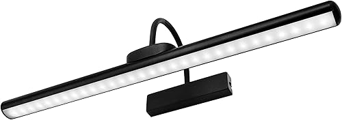 Luces de imagen inalámbricas de 23 pulgadas, luz de exhibición de arte con batería recargable con control remoto, regulabletemporizador apagado luz