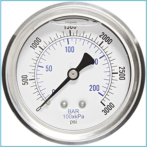 Liquid Filled Pressure Gauge, 2.5