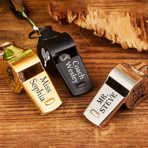Silbatos deportivos personalizados de acero inoxidable miniatura 2