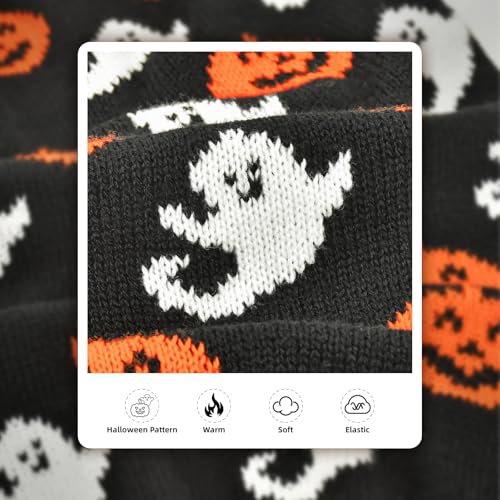 Pull d'Halloween pour chien et chat tricot col roulé citrouille taille XL - 4