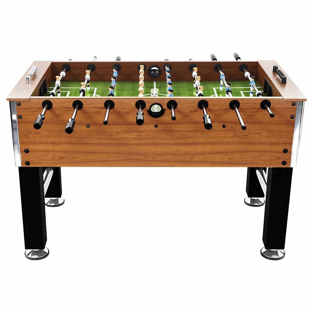 Mesa de futbolín con barras de acero de 15,8 mm, 140 x 74,5 x 87,5 cm, mesa de juego para el hogar con 22 figuras