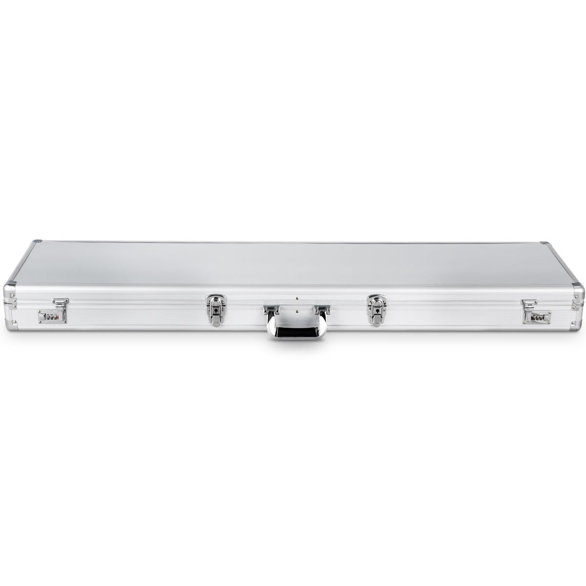 COSTWAY Waffenkoffer Pistolenkoffer Munitionskoffer Gewehrkoffer Jagdkoffer Flintenkoffer Alukoffer Waffe Langwaffe Koffer 134x35x12cm Aluminiumlegierung abschließbar