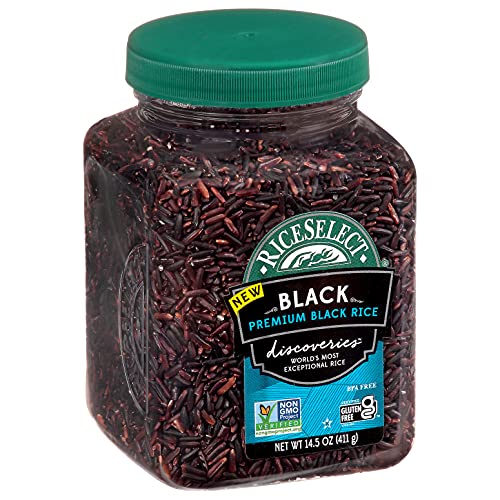Riceselect Discoveries Premium Black Rice, Whole Grain, Gluten-Free, Non-Gmo, Vegan, 14.5-Ounce Jars, 4-Count (Pack Of 2) #TOP1