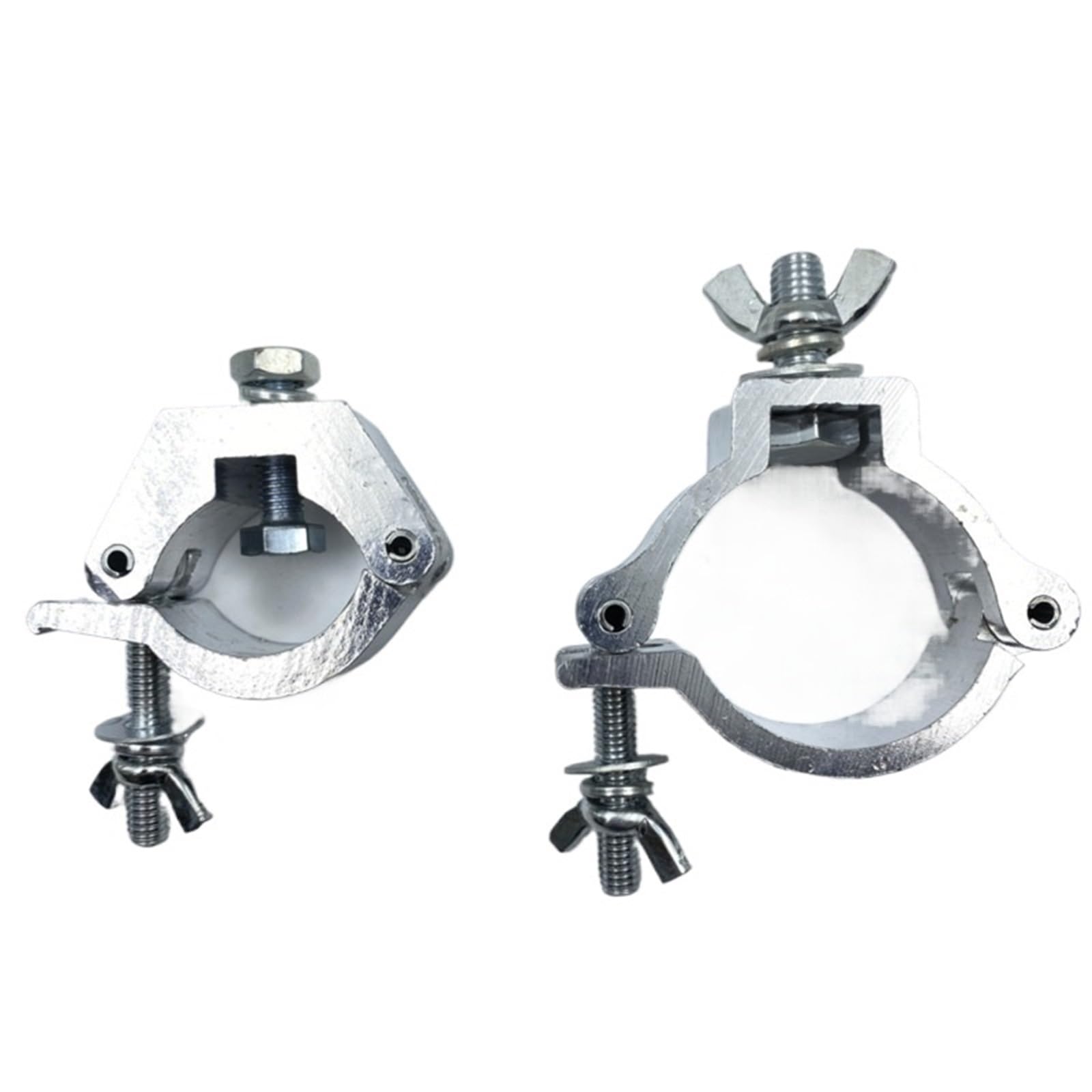 Zacisk kratownicowy 10 szt. Aluminiowe haki O Lock do oświetlenia scenicznego Belki z ruchomą głowicą i mobilny sprzęt DJ(Silver)
