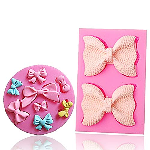 Bow Silicone Fondant Mold Bowknot Sugar Craft DIY Gumpaste Cake Decorating Clay mold