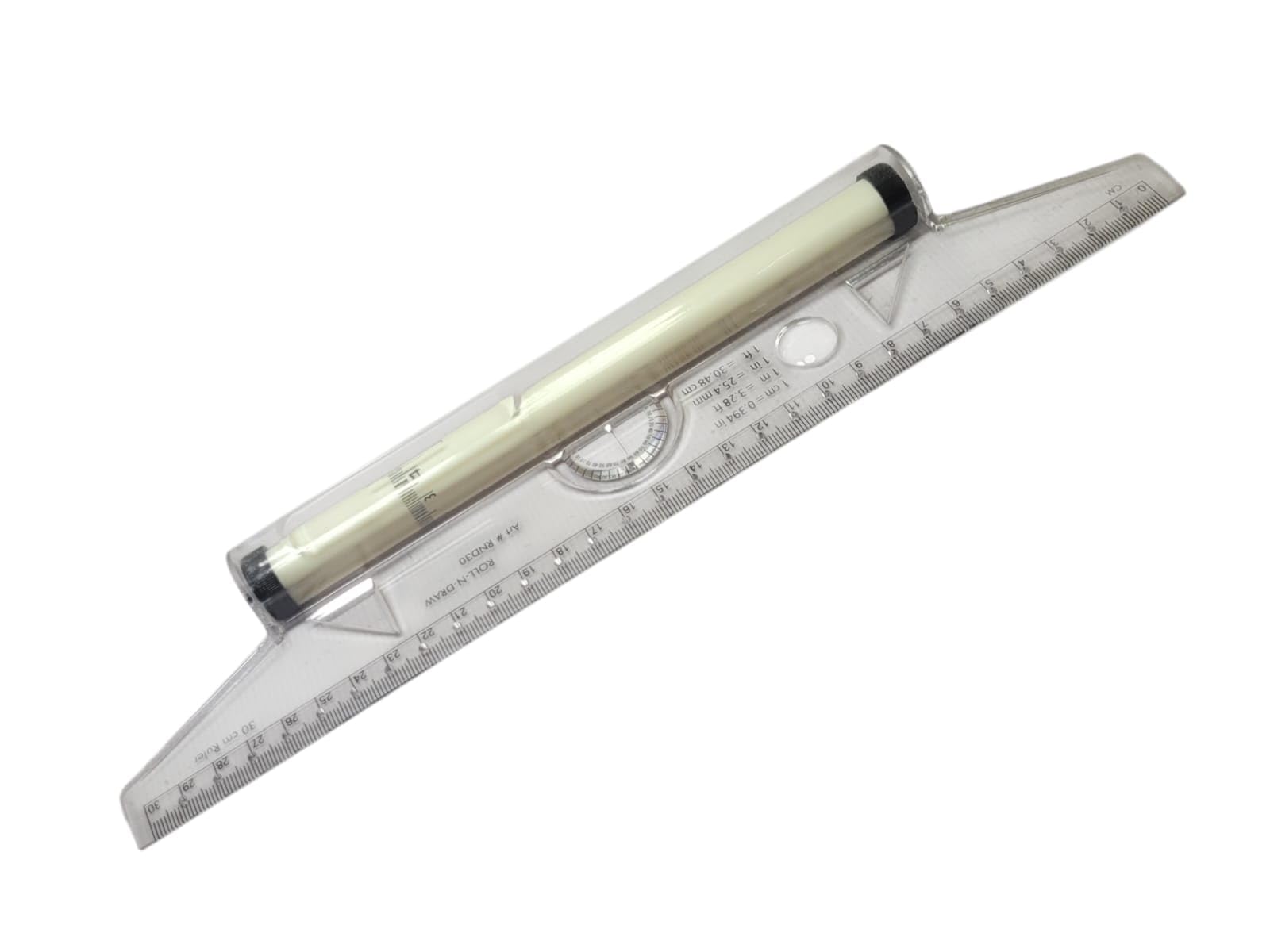 Roller Scale 30 cm for Engineering & Architectural Drawings | Multi-Scale Measuring Ruler | Drafting Tool for Students & Professionals