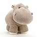 FASJ Peluche per Bambini, Peluche, Simulazione Durevole per Bambini Baby(Ippopotamo Beige, Grandi Dimensioni 40 * 25 cm)