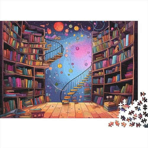 Puzzle 1000 pièces en bois d'artisanat : l'excellence 3D The Sea of Knowledge