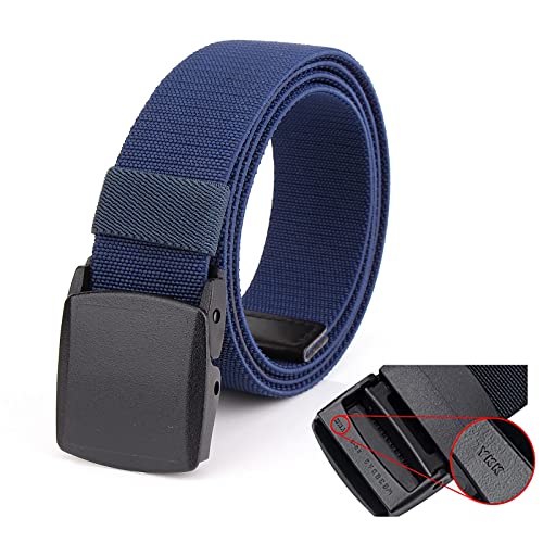 3.8 mm Thickened Real Nylon Belt with YKK Buckle, Heavy Duty Work Breathable Adjustable Casual Belt