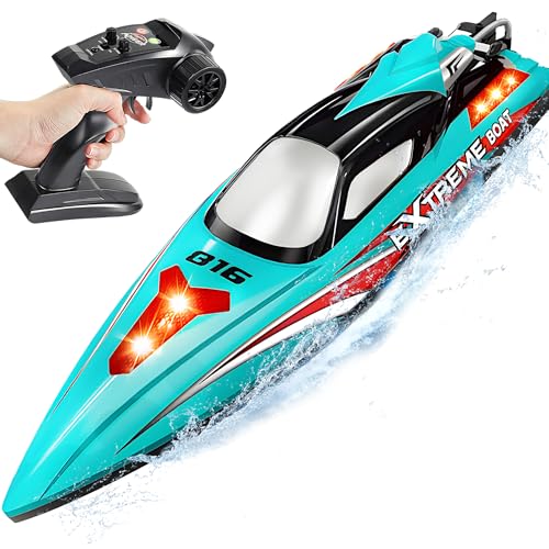 BEZGAR RC Boat, 18 inch Big Brushless Remote Control Boat for Adults and Kids, 55 KPH Large Fast RC...