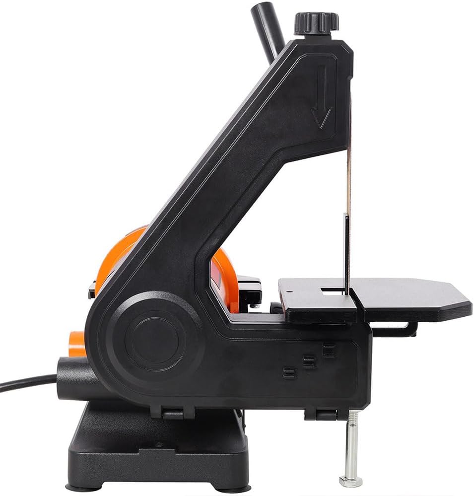 1" x 30" Belt Sander with 5" Disc Sander Combo, Benchtop Belt Disc Sander with Adjustable Work Table, Dual Dust Ports & Quick Release Lever for Woodworking Metal Grinding