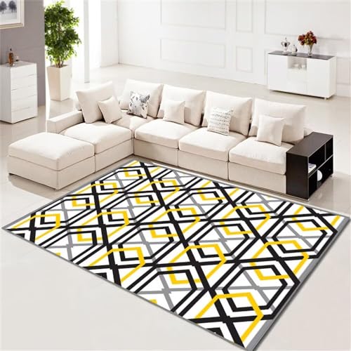 Tapis bébé chambre design à ligne épaisse géométrique robuste - 2