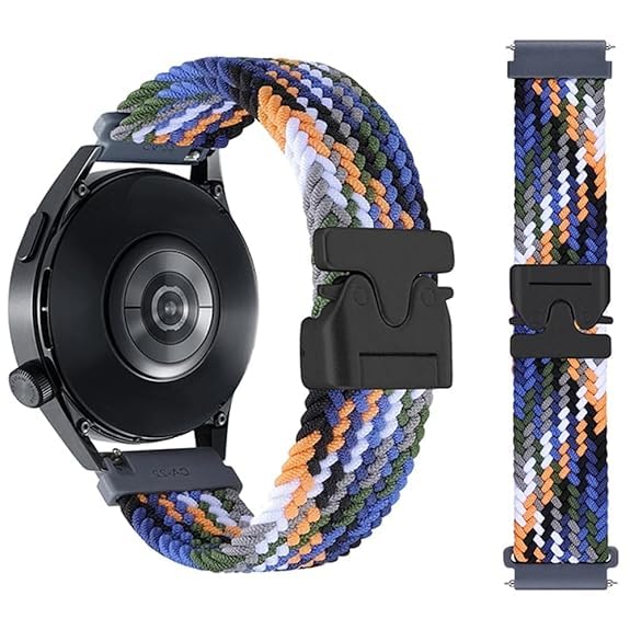 Image of YODI 20MM Strap Band Compatible With Samsung Galaxy Watch 7 /6 /5 /4 40 /44mm Classic,Samsung Watch 5 /5 Pro, Galaxy Watch 4 40mm 44mm / Watch 4 Classic 42mm 46mm Smartwatch Only, Nylon Straps Accessories