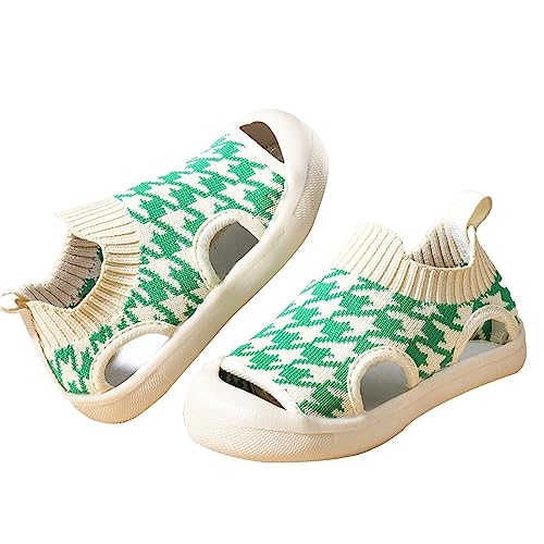 Toddler Boys Girls Sneakers Flyweaving Mesh Breathable Toddler Shoes Non Slip Design Outdoor Slippers for Boys Summer