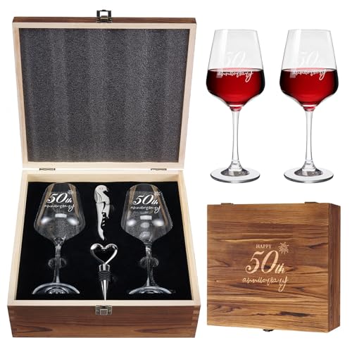 AW BRIDAL 50th Anniversary Wedding Gifts 50th Golden Couples Gifts 50th Wedding Gift for Parents,...