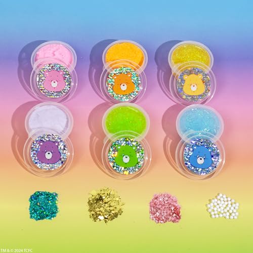 Care Bears Ultimate Slime Mix-Ins, 6-Pack Scented Slimes, Includes Cloud & Glitter Slime, Party Favors for Kids 8-12 - Image 2