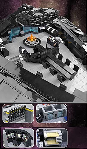 KEAYO Technik Sternenzerstörer Modell, Mould King 21004, 10368 Teile Groß UCS Super Star Destroyer MOC Klemmbausteine Bauset Kompatibel mit Lego – Bild 7