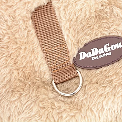 PAIDEFUL Hundepullover Französische Bulldogge Kleine Hunde Warmer Hund Jumper Mädchen Jungen Chihuahua Kleidung Plüsch Pullover Winterkleidung für Welpen Haustiere Katze Herbst Kaltes Wetter Braun M